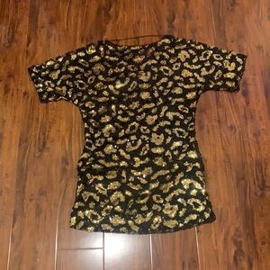 Matix Lurken Boutique Sequence Dress Leopard